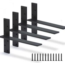 Floating Shelf Bracket 3/8" 4 Pack L14" x W2.5"