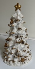 Christmas Tree Luminary Candle Holder White C...