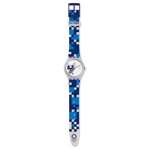 Tokyo 2020 Olympic Swatch MIRAIIDO GZ329 Original Gent Mascot