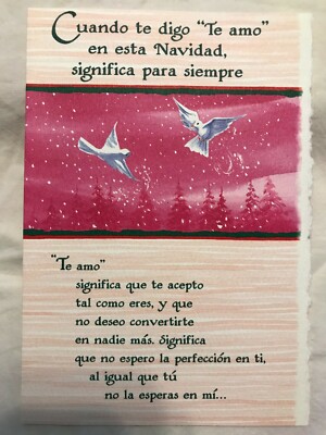 Artes Monte Azul - Navidad -Cuando te digo ''Te Amo'' en esta Navidad ''(A31) Nuevo