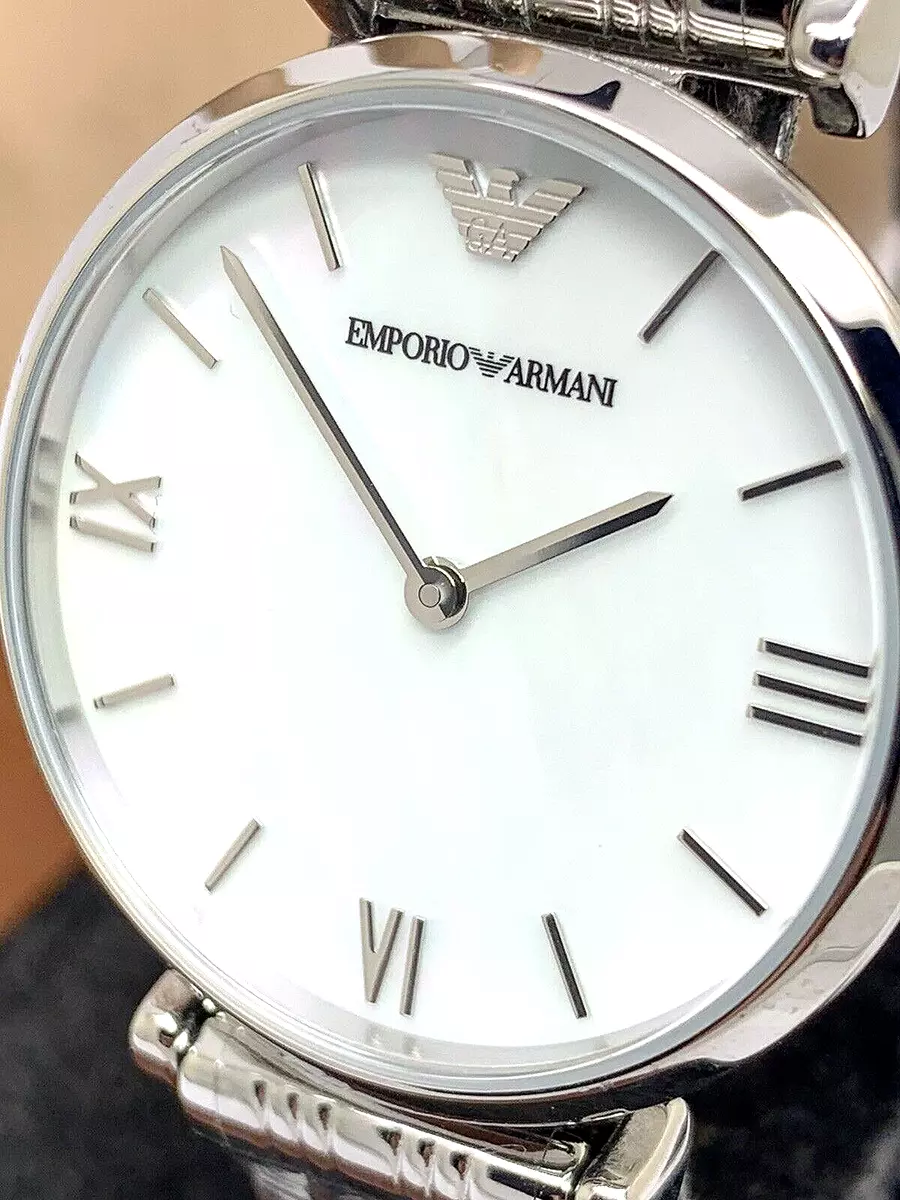 Emporio Armani Women s Watch AR1682 White Mother of Pearl Dial