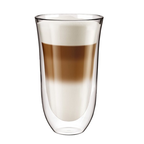 Aqualogis Double Wall Insulated Glass Coffee Latte Glass Mug Tea Cup 2x 250ml - Picture 3 of 4
