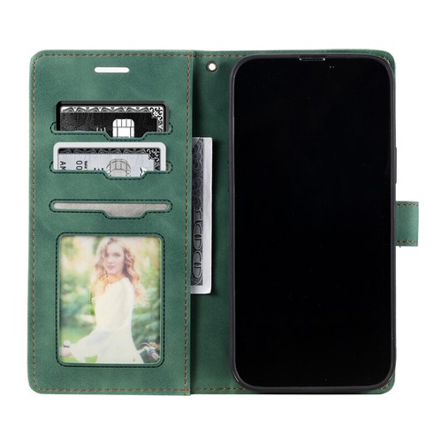For iPhone 15 14 13 12 11 Pro Max XR XS SE 8 Leather Wallet Case Card Flip Cover - Picture 28 of 29