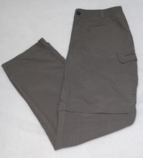 Cabela's Men  s Nylon Convertible Pants/Shorts Dark Gray   36x32