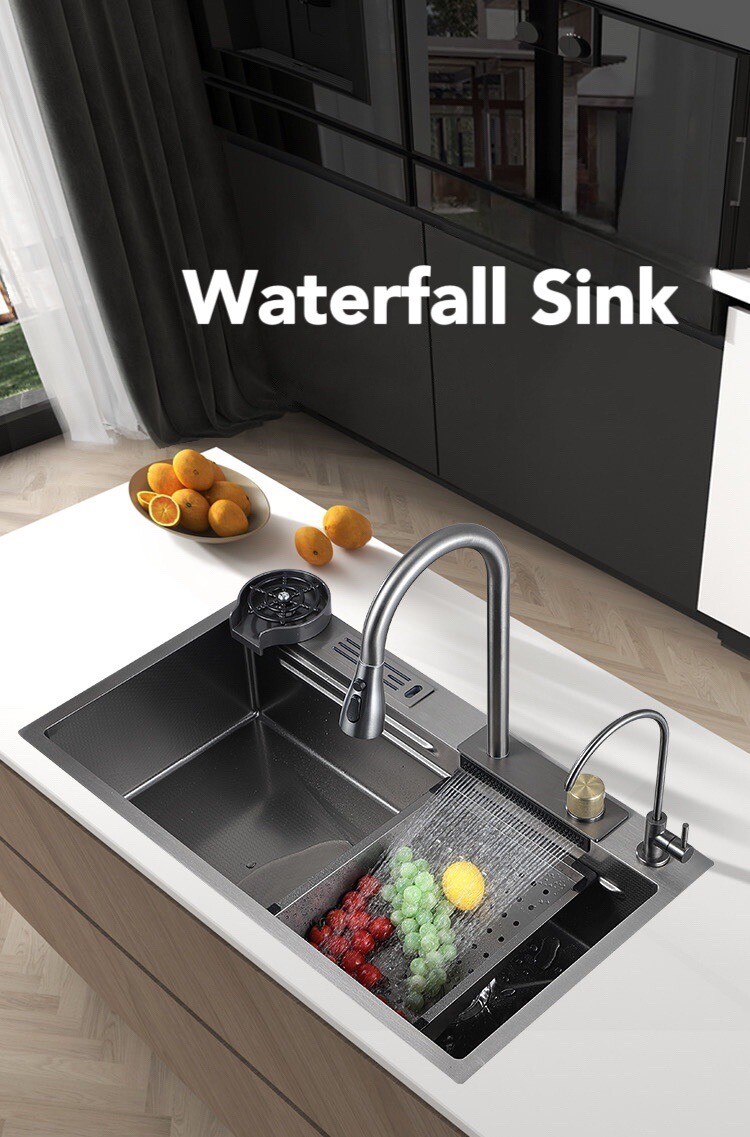 Kitchen dishwashing sink