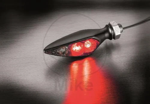 Mini clignotant Kellermann Rhombus S DF Dark RL LED noir connecteur M5 - Photo 1/1