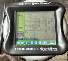 Excalibur The New York Times Touch Screen Sudoku Electronic Game Tested