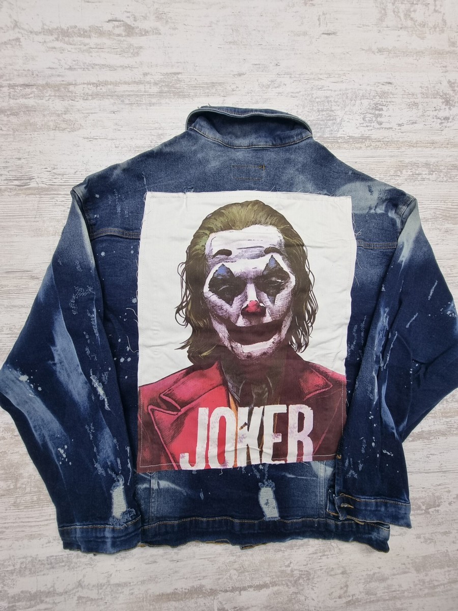 ©️deniime JOKER Jacket Men's New Jeans Denim Joker Color Blue Size Regular S M L