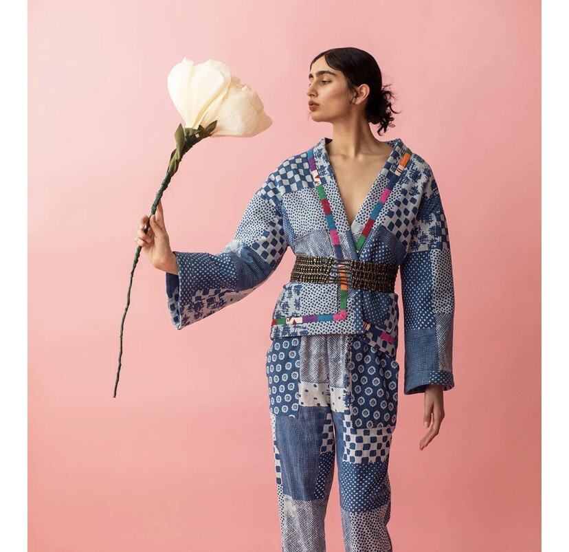 Alix of Bohemia Siri Indigo Kimono Jacket | eBay