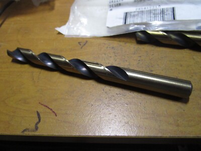 31/64'' Hi-Molybdenum Steel 135° Split Point Black and Gold Finish Jobber Drill
