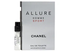 CHANEL ALLURE HOMME SPORT EDT 1.5ml .05fl oz x 1 COLOGNE SPRAY SAMPLE VIAL