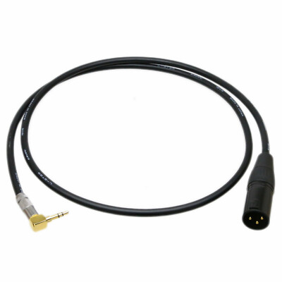 DIY Balanced Leads Canare L-2T2S 3.5mm RA 1/8 stereo TRS to XLR-M 3Pin Audio MIC