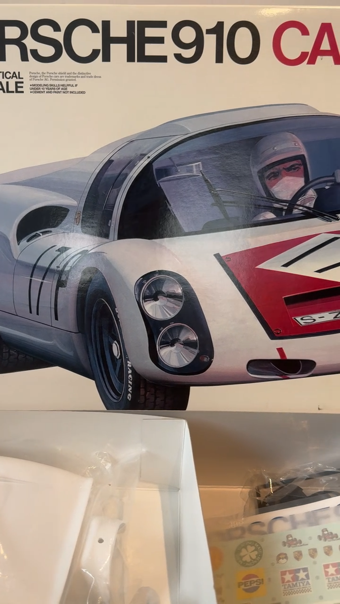 TAMIYA Vintage Porsche 910 Carrera 10 1/12 Big Scale Car 12003
