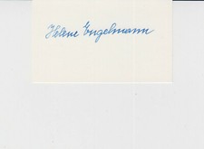 Helene Engelmann 1898-1985 łyżwiarstwo figurowe Mistrzostwa Świata Olimpijska 1924 oryginalny. znak. rzadki