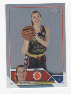2023 TOPPS CHROME McDONALD'S BASKETBALL REFRACTOR AMANDA MUSE #92