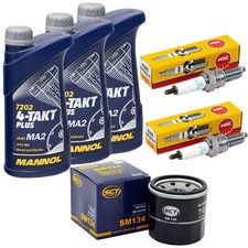 Set 3L Öl Inspektion für Honda NT 700 V Deauville 2006-2016 Ölfilter Zündkerzen