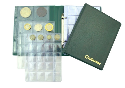 Coin Album 126 Mix Size Coins Great Gift 10 Pages Sleeves Folder Book COLLECTOR - Picture 28 of 56