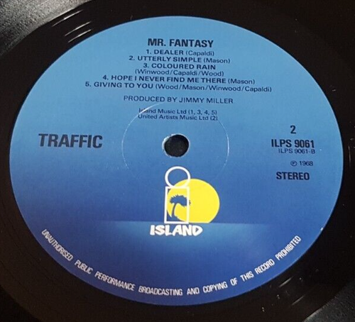 Traffic LP Mr Fantasy ISLAND UK GATEFOLD ILPS 9061 - Picture 6 of 6