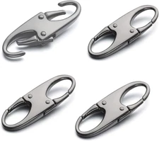 Double Small Carabiner Clips - Theft Deterrent - Holding Zipper Closed - Zipper