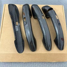 Real Carbon Fiber Door Handle Cover W Sensor For Benz W205 C E S Glc Gle Amg