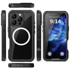 Waterproof Shock Dust Proof Case Full Cover iPhone 14 12 11  15 16 Pro Max