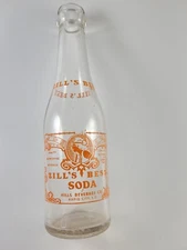 Zill's Best 7 oz Indian Woman ACL Soda Bottle Hill's Rapid City South Dakota '48