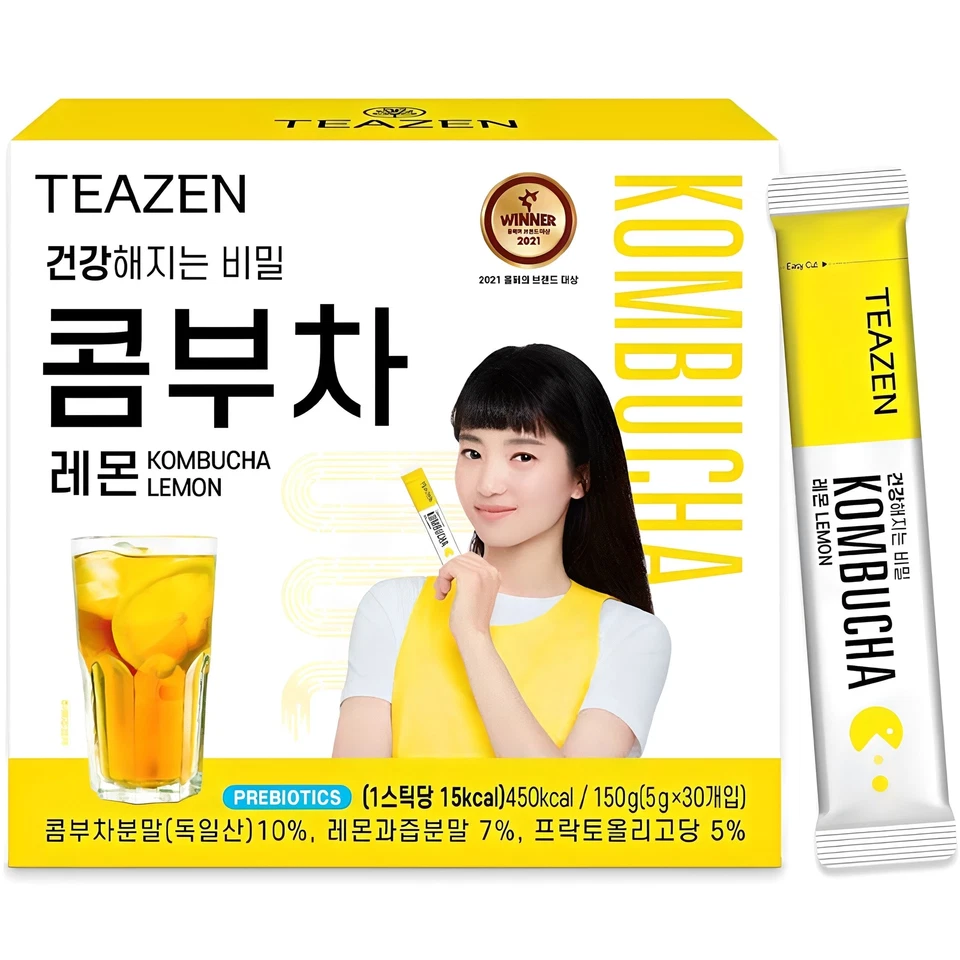 [TEAZEN] Lemon Kombucha Tee 30 Sticks
