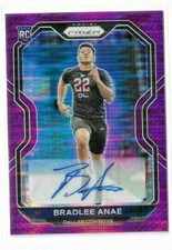 Bradlee Anae 2020 Panini Prizm Fanatics SP Purple Pulsar Prizm Auto Autograph
