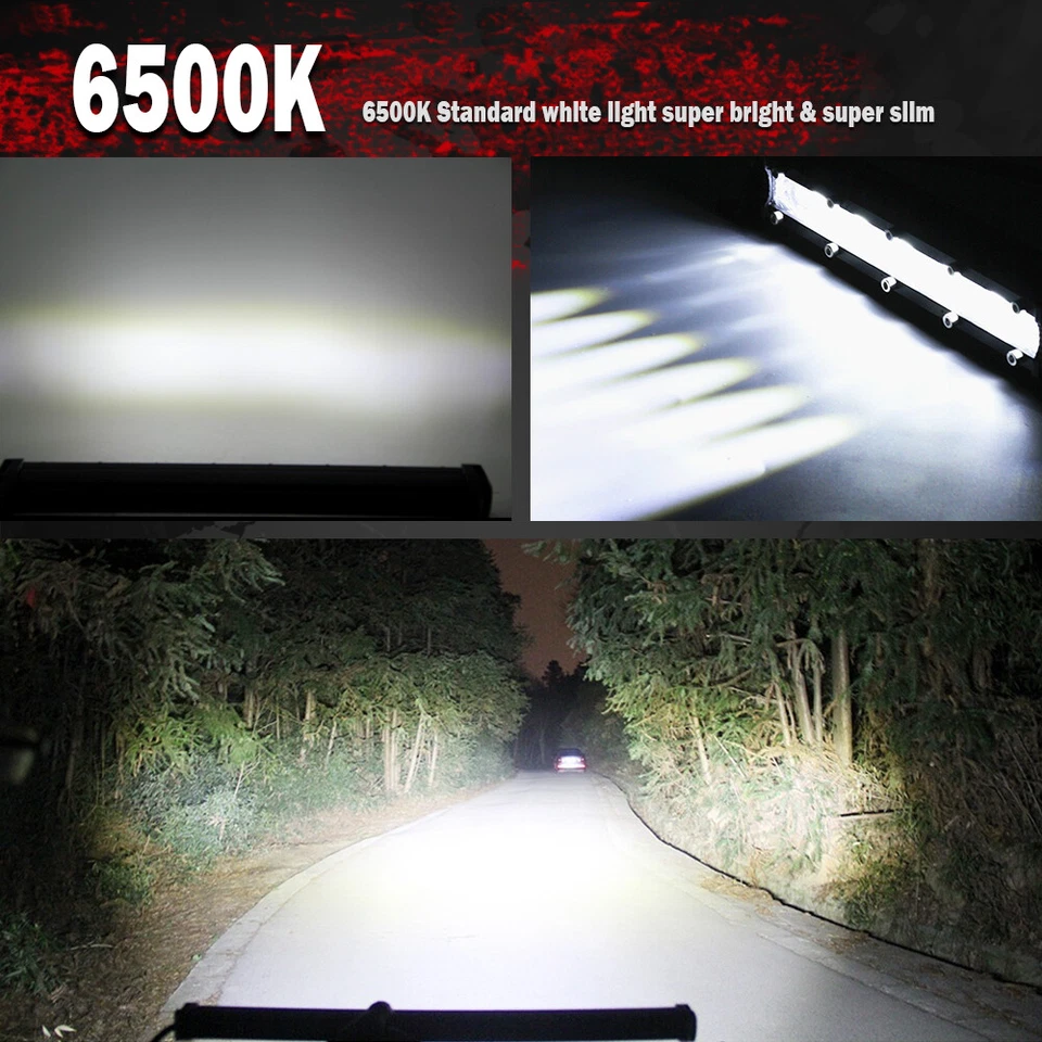 Barra de luz LED 1500 W 32"" pulgadas punto inundación conducción todoterreno parachoques camión 4x4 ATV 34" Foto 4 de 4