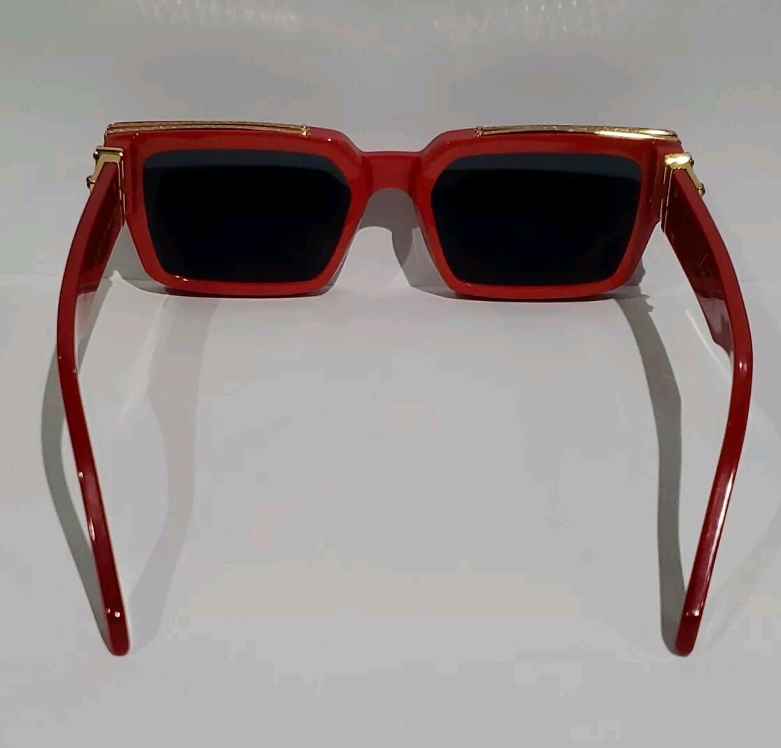 Louis-vuitton | Millionaire 1.1 Sunglasses Red Frame Gold Hinged