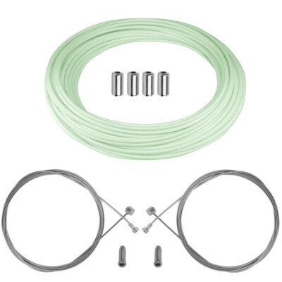 KIT CABLE GAINE DE FREIN VERT CELESTE &BIANCHI& AVANT ARRIERE VELO ROUTE VTT €9.98