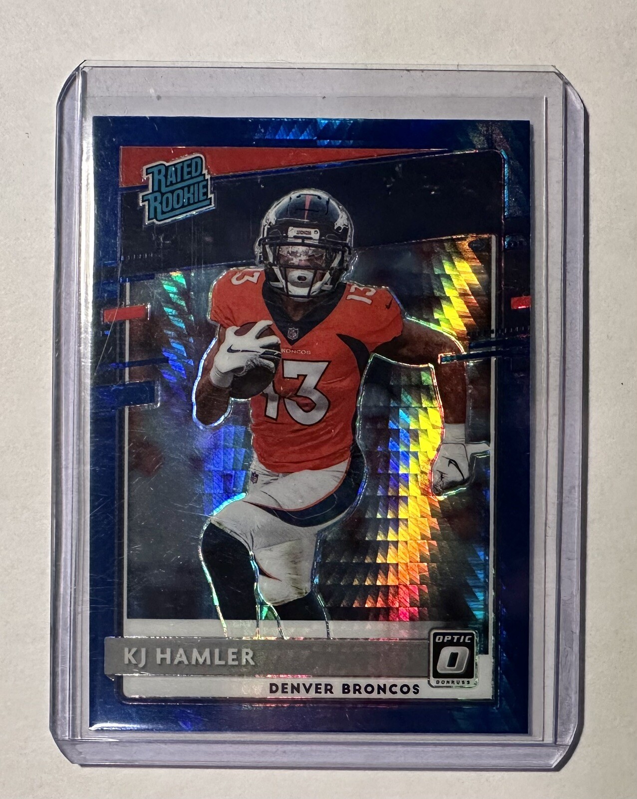 2020 Panini Donruss Optic Rated Rookies Blue Hyper Prizm KJ Hamler Rookie RC