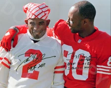 Deion Sanders / Jerry Rice Autographed 8x10 Photo Reprint 49ers Signed Auto HOF