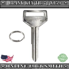 New Uncut Replacement Key Blank For Toyota Vehicles (Old Models) - TR37/X159
