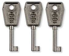 088 Window Handle Key (3 PACK) For Double Glazed UPVC & Aluminium Window Handles