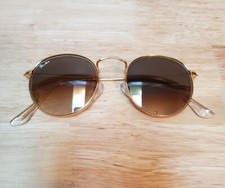 Pro Acme Sunglasses Round Gold Brown Tinted Fashion Eye Frame Unisex