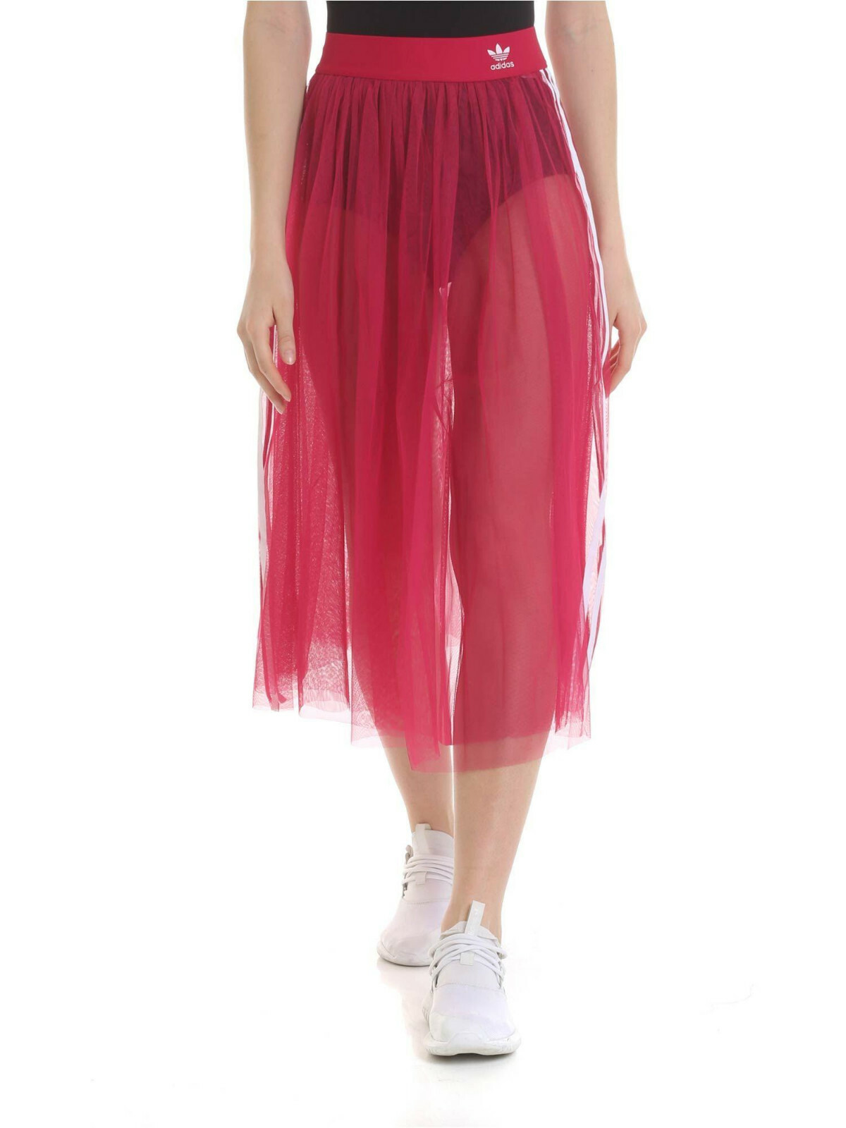 adidas pink mesh skirt
