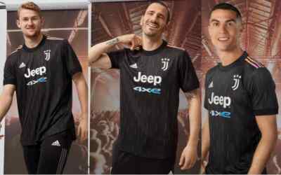 2021/22 Juventus Away Jersey #7 Ronaldo 2XL adidas Soccer Cygames