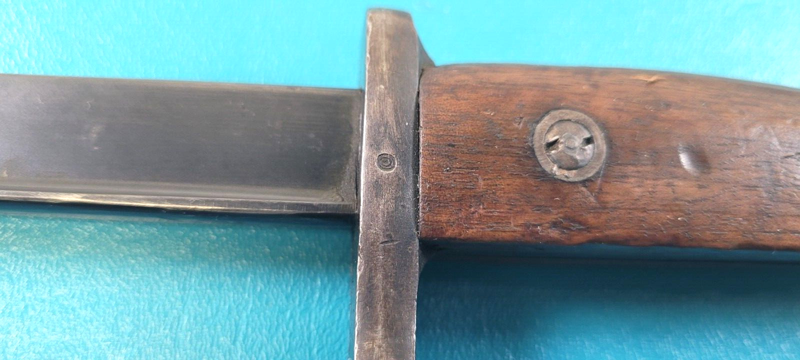 Belgium Model 1916 /35 Gendarmerie Rifle Bayonet T-Back Blade + Scabbard & Frog