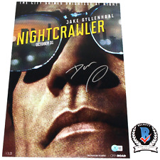 DIRECTOR DAN GILROY SIGNED 'NIGHTCRAWLER' 12x18 MOVIE POSTER BECKETT BAS COA DIRECTOR DAN GILROY SIGNED 'NIGHTCRAWLER' 12x18 MOVIE POSTER BECKETT BAS COA