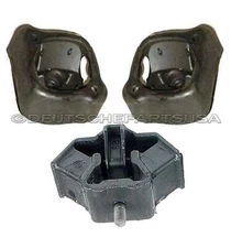 MERCEDES W126 350SD 350SDL ENGINE MOTOR TRANSMISSION MOUNT MOUNTS 90 91 SET OF 3