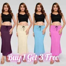 Fishcut Flare Saree Shapewear,Petticoat,Skirts for Women Pack of 4