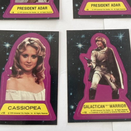 Vintage 1978 Topps Battlestar Galactica Sticker Trading Cards - Picture 5 of 7