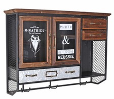 Wall Cabinet Retro Hanging Display Cabinet Antique Hanging Cupboard Display Cabinet Kitchen Cupboard