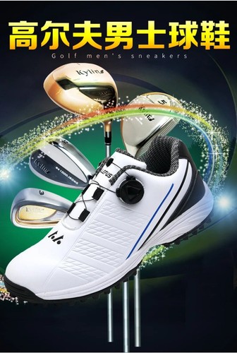 Männer Sports Golfs Chuhe Anti-Rutsch-Spikes Golf Training Leder Wanderschuhe - Picture 17 of 30