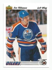 ESA TIKKANEN 1991-92 UPPER DECK CARD NM-MT+ CONDITION