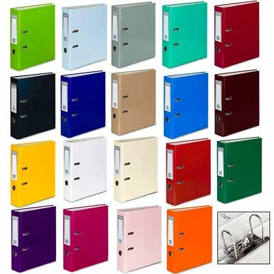 A4 Large Metal Lever Arch Files Folders 75mm Ring Binder Document Paper Storage
