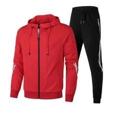 Traje De Sudadera Con Cremallera Y Pantalones Para Hombre Chándal Moda Deportivo
