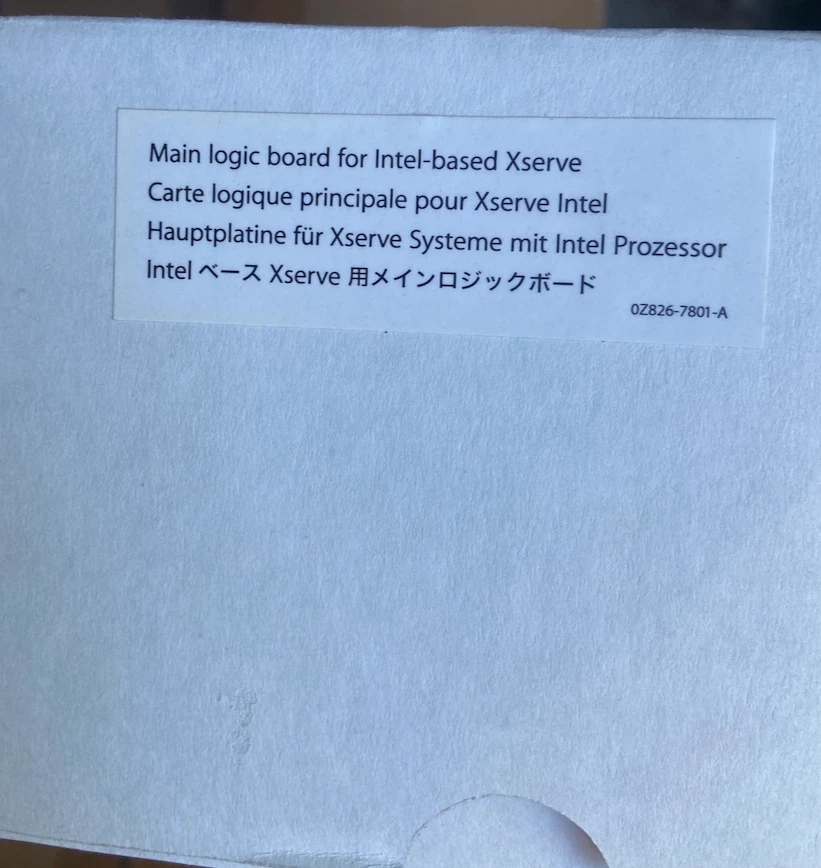 Apple Xserve Main Logic Board 607-0343 and Fan Array NOS - Image 4 of 4