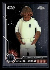 2023 Topps Chrome Star Wars 47 Admiral Ackbar Rebel Alliance  Mint New